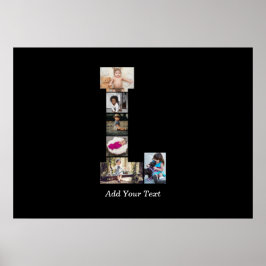 Poster Colagem de Fotos em Preto e Branco L