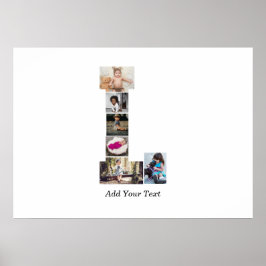 Poster Colagem de Fotos em Preto e Branco L