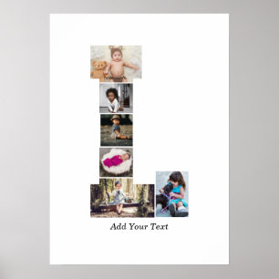 Poster Colagem de Fotos em Preto e Branco L