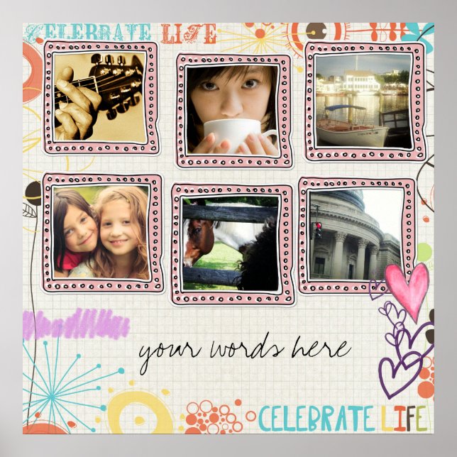 Pôster colagem de fotos instagram (Frente)