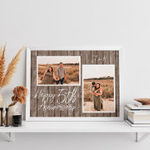 Colagem de Fotos Madeira Personalizada para Aniver