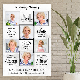 Poster Colagem de Fotos Memorial Fúnebre 6 Em Memória Car