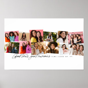 Poster Colagem de fotos memórias divertido alegre 12 imag