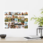 Poster Colagem de Fotos Moderna 35<br><div class="desc">Crie seu próprio poster de colagem personalizada com 35 fotos favoritas.</div>
