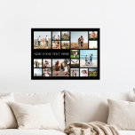 Poster Colagem de Fotos Moderna Personalizada 19<br><div class="desc">Crie seu próprio poster de colagem personalizada de fotos,  com 19 fotos favoritas e texto personalizado.</div>