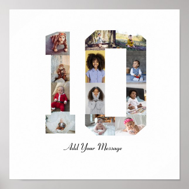 Poster Colagem de Fotos Número 10 (Frente)