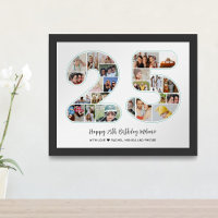 Colagem de Fotos Número 25 do Aniversário de Anive