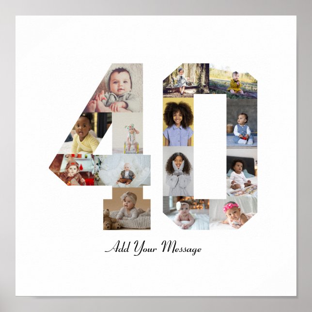 Poster Colagem de Fotos Número 40 (Frente)