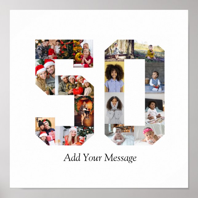 Poster Colagem de Fotos Número 50 (Frente)