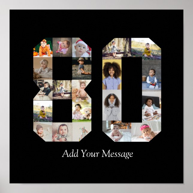 Poster Colagem de Fotos Número 80 (Frente)