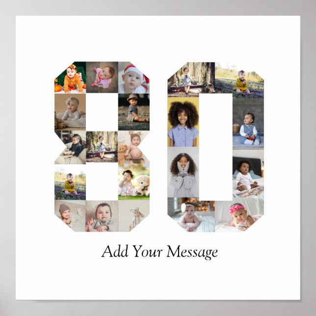 Poster Colagem de Fotos Número 80 (Frente)