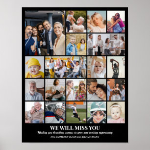 Poster Colagem de Fotos Personalizada 20 Imagens Grade 11