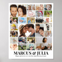 Colagem de Fotos Personalizada 25 Imagens 8x10 16x