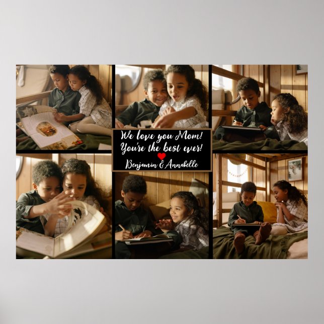 Poster Colagem de Fotos Personalizada 6 (Frente)