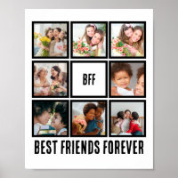 Colagem de Fotos Personalizada BFF Melhores Amigos