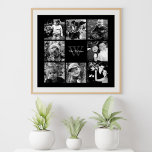 Poster Colagem de Fotos Personalizada da Família<br><div class="desc">Colagem de fotos da família.</div>