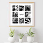 Poster Colagem de Fotos Personalizada da Família<br><div class="desc">Colagem de fotos da família.</div>