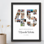 Poster Colagem de Fotos Personalizada do 45º aniversário<br><div class="desc">Comemore o 45º aniversário com este poster de colagem de fotos número 45 personalizado. Este presente personalizável também é perfeito para o aniversário de casamento. É uma maneira excelente de mostrar memórias preciosos do seu casamento e da sua vida casada. A poster apresenta uma coleção de fotos capturando aqueles momentos...</div>