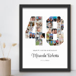Poster Colagem de Fotos Personalizada do 48º Aniversário<br><div class="desc">Comemore o 48º aniversário com este poster de colagem de fotos número 48 personalizado. Este presente personalizável também é perfeito para o aniversário de casamento. É uma maneira excelente de mostrar memórias preciosos do seu casamento e da sua vida casada. A poster apresenta uma coleção de fotos capturando aqueles momentos...</div>