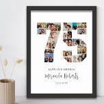 Poster Colagem de Fotos Personalizada do 75º aniversário<br><div class="desc">Comemore o 75º aniversário com este poster de colagem de fotos número 75 personalizado. Este presente personalizável também é perfeito para o aniversário de casamento. É uma maneira excelente de mostrar memórias preciosos do seu casamento e da sua vida casada. A poster apresenta uma coleção de fotos capturando aqueles momentos...</div>