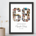 Poster Colagem de Fotos Personalizada do Número 68 de Ani<br><div class="desc">Comemore o 68º aniversário com este poster de colagem de fotos número 68 personalizado. Este presente personalizável também é perfeito para o aniversário de casamento. É uma maneira excelente de mostrar memórias preciosos do seu casamento e da sua vida casada. A poster apresenta uma coleção de fotos capturando aqueles momentos...</div>