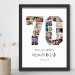Poster Colagem de Fotos Personalizada do Número 70 de Ani<br><div class="desc">Comemore 70 com este poster de colagem de fotos número 70 personalizado. Este presente personalizável também é perfeito para o aniversário de casamento. É uma maneira excelente de mostrar memórias preciosos do seu casamento e da sua vida casada. A poster apresenta uma coleção de fotos capturando aqueles momentos especiais, e...</div>