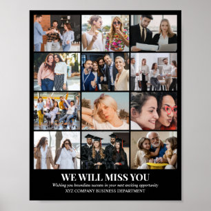 Poster Colagem de Fotos Personalizada Grade 12 Fotos 8x10