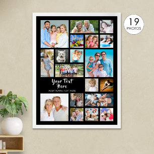 Poster Colagem de Fotos Personalizada Moderna 19