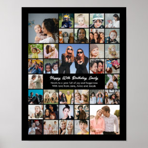 Poster Colagem de Fotos Personalizada Presente Personaliz