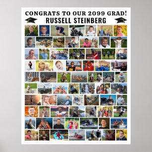 Poster Colagem de Fotos Personalizada Simples Formatura 7
