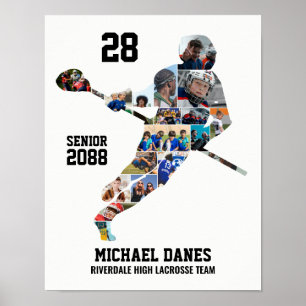 Poster Colagem de Fotos Personalizadas de Esportes para J