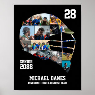 Poster Colagem de Fotos Personalizadas para Jogador de La