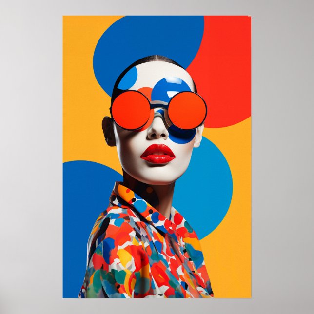 Poster Colagem de Fotos Pop Art  (Frente)