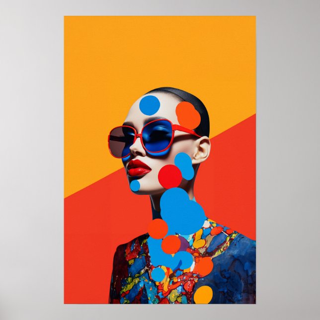 Poster Colagem de Fotos Pop Art  (Frente)