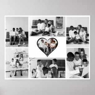 Poster Colagem de Fotos Preta e Branca 7