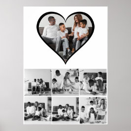 Poster Colagem de Fotos Preta e Branca 7