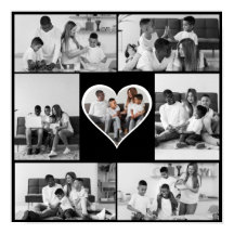 Colagem de Fotos Preta e Branca 7