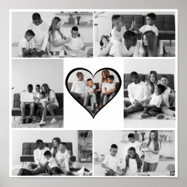 Poster Colagem de Fotos Preta e Branca 7