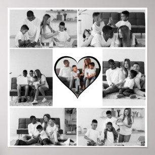 Poster Colagem de Fotos Preta e Branca 7