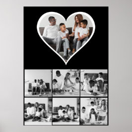 Poster Colagem de Fotos Preta e Branca 7