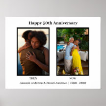 Colagem de Fotos Preto e Branco 2 Aniversário