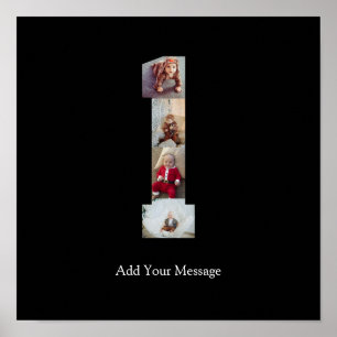 Poster Colagem de Fotos Preto e Branco Número 1