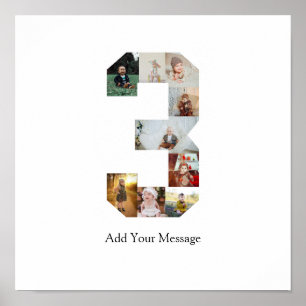 Poster Colagem de Fotos Preto e Branco Número 3