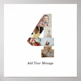 Poster Colagem de Fotos Preto e Branco Número 4