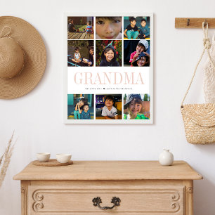 Poster Colagem de Fotos Quadradas Modernas para Instagram