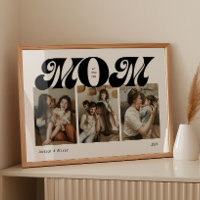 Colagem de Fotos Retro Bold Mom 3