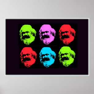 Pôster Colagem de Karl Marx