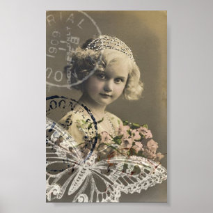 Poster Colagem de Meninas Bonito