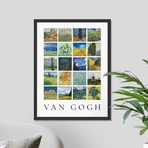 Poster Colagem de pintura de arte Vincent Van Gogh
