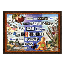 Colagem de Raízes e Asas